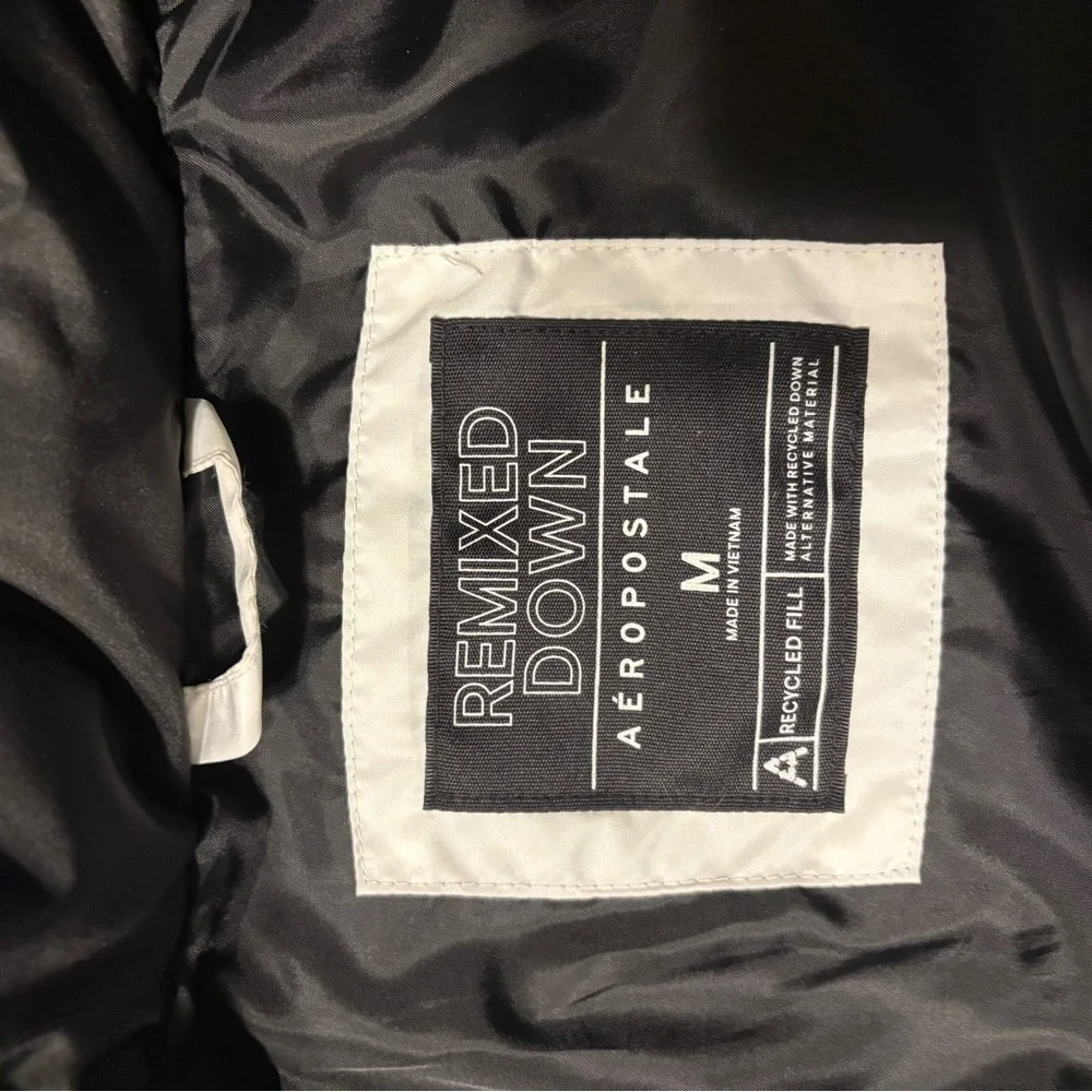 Aeropostale Black and White Puffer Jacket